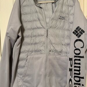Columbia Light Gray Softshell Jacket